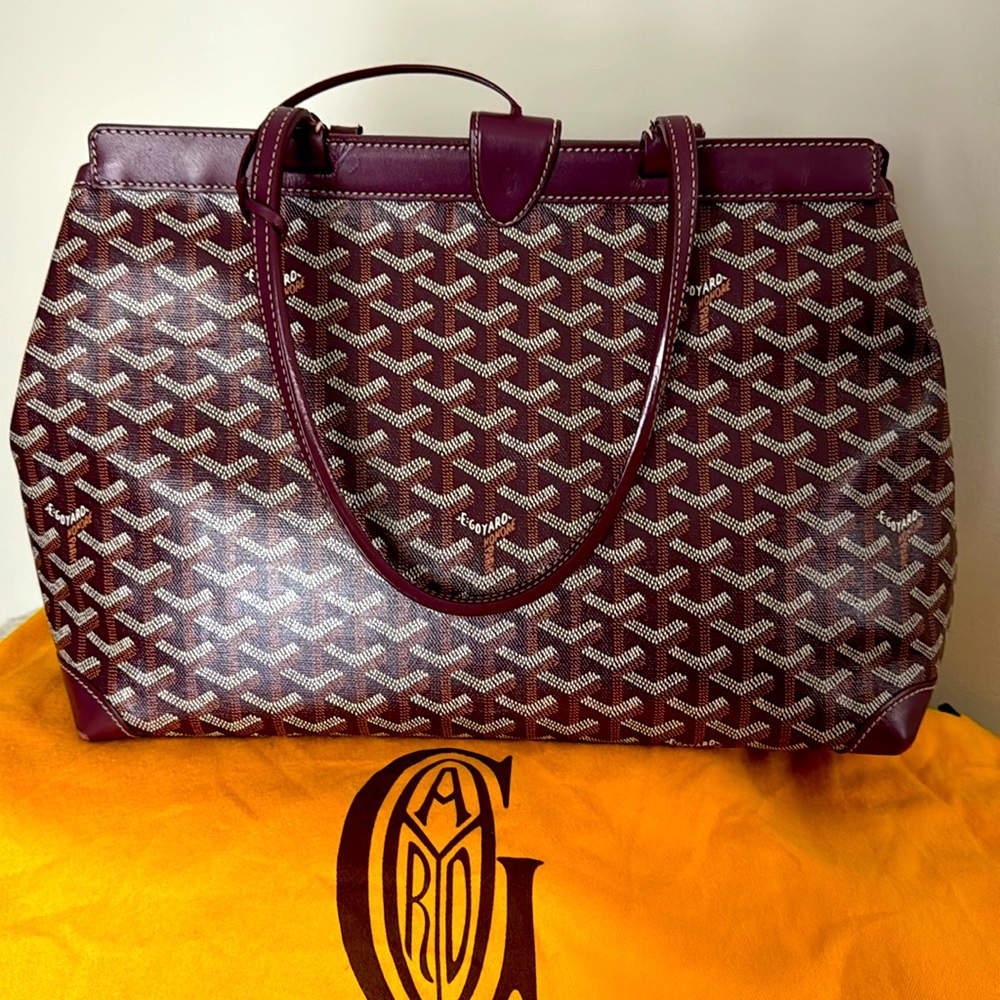 Authentic Goyard Bellechasse- Burgundy